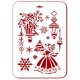 Трафарет Event Design новогодний NGP094 "Ангел с ёлочкой", 31х21 см